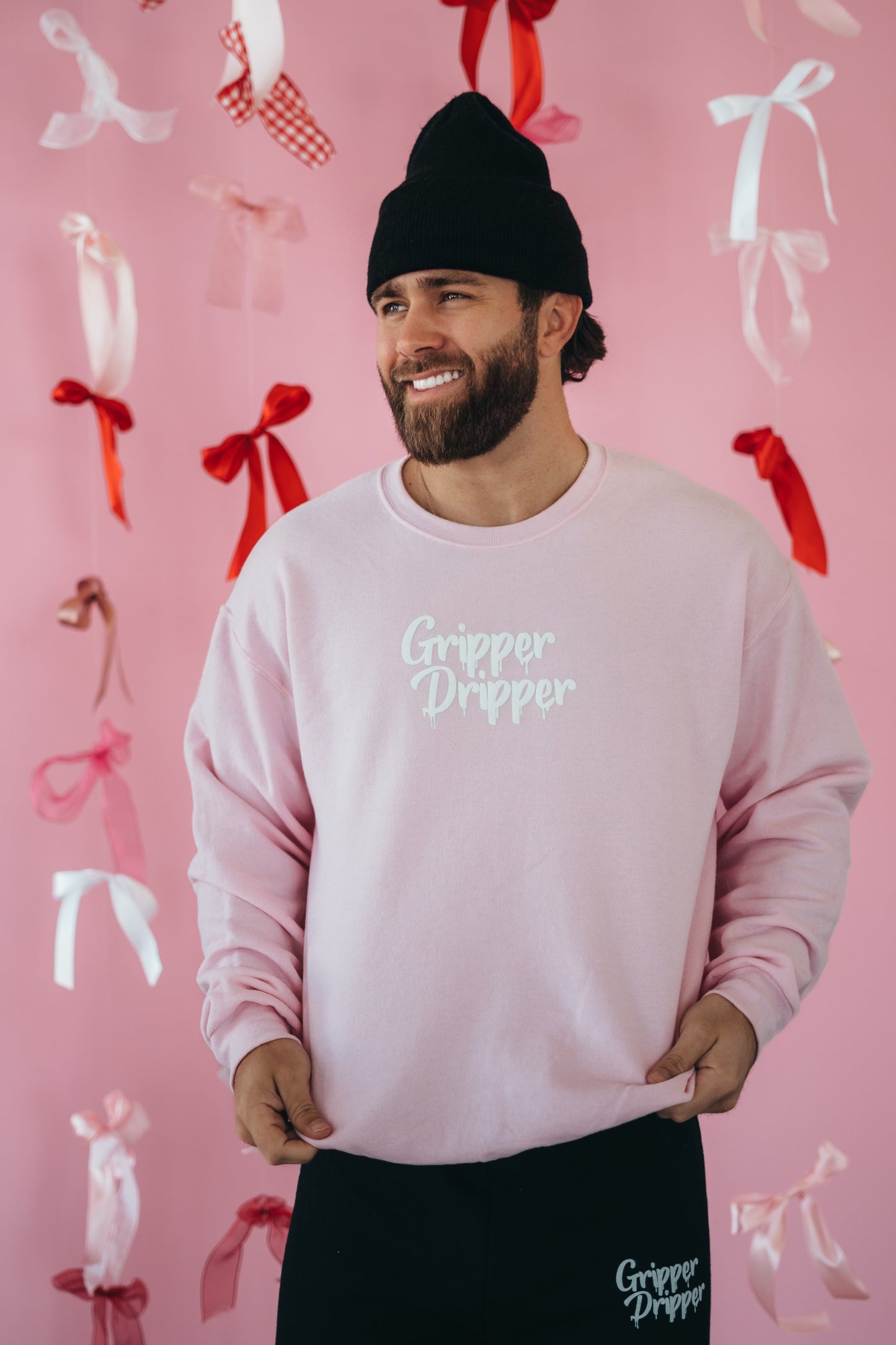 Gripper Dripper Pink Crewneck