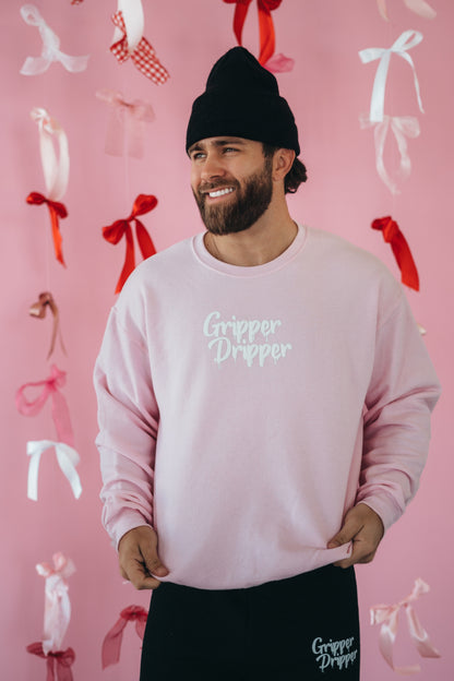 Gripper Dripper Pink Crewneck